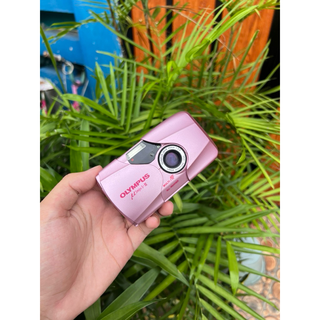 Kamera Analog Olympus Mju ii Pink