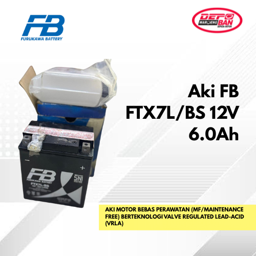 Aki FB FTX7L/BS 12V 6.0Ah ORIGINAL  NEW 