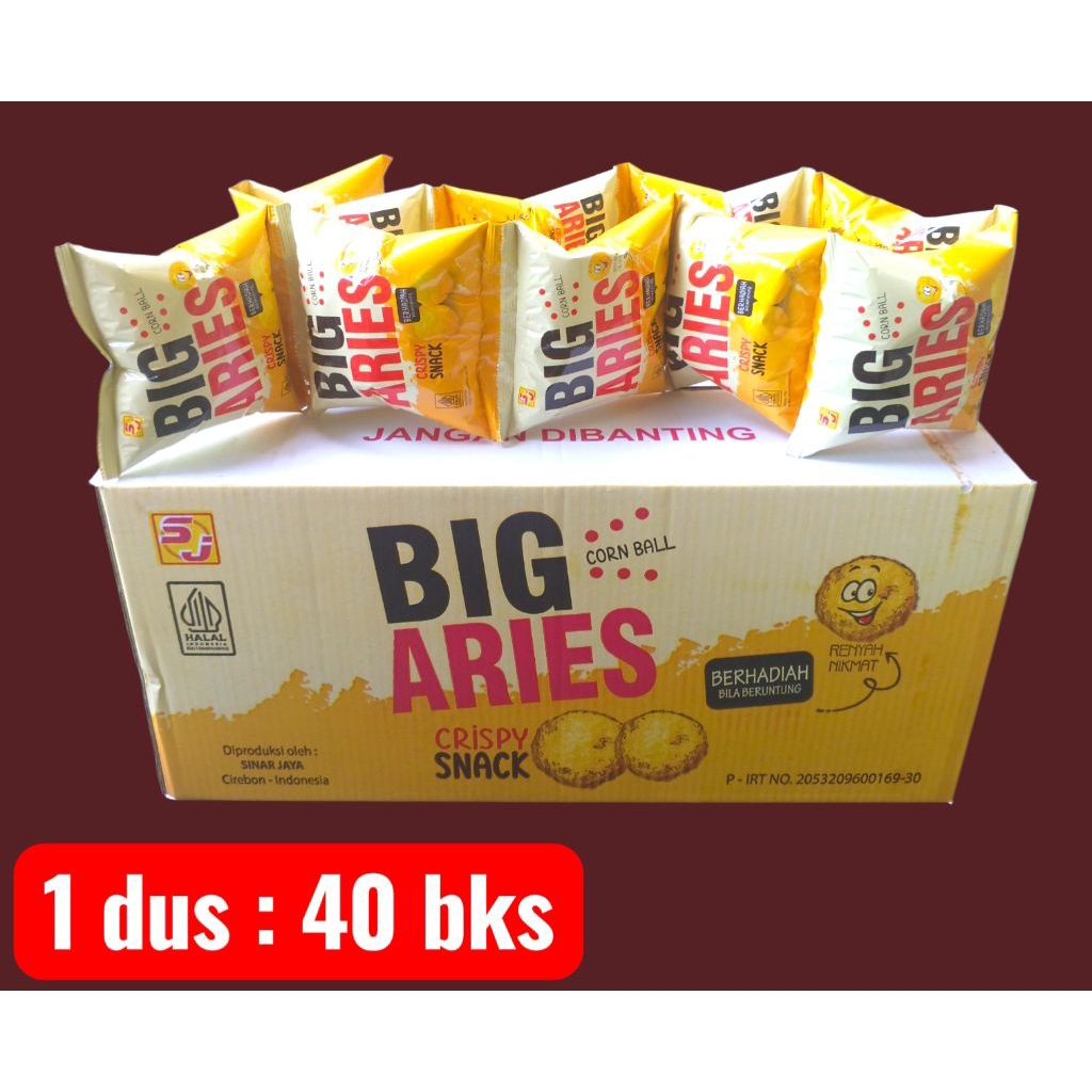 Snack Corn Ball Crispy Big Aries 1 dus 40 bks