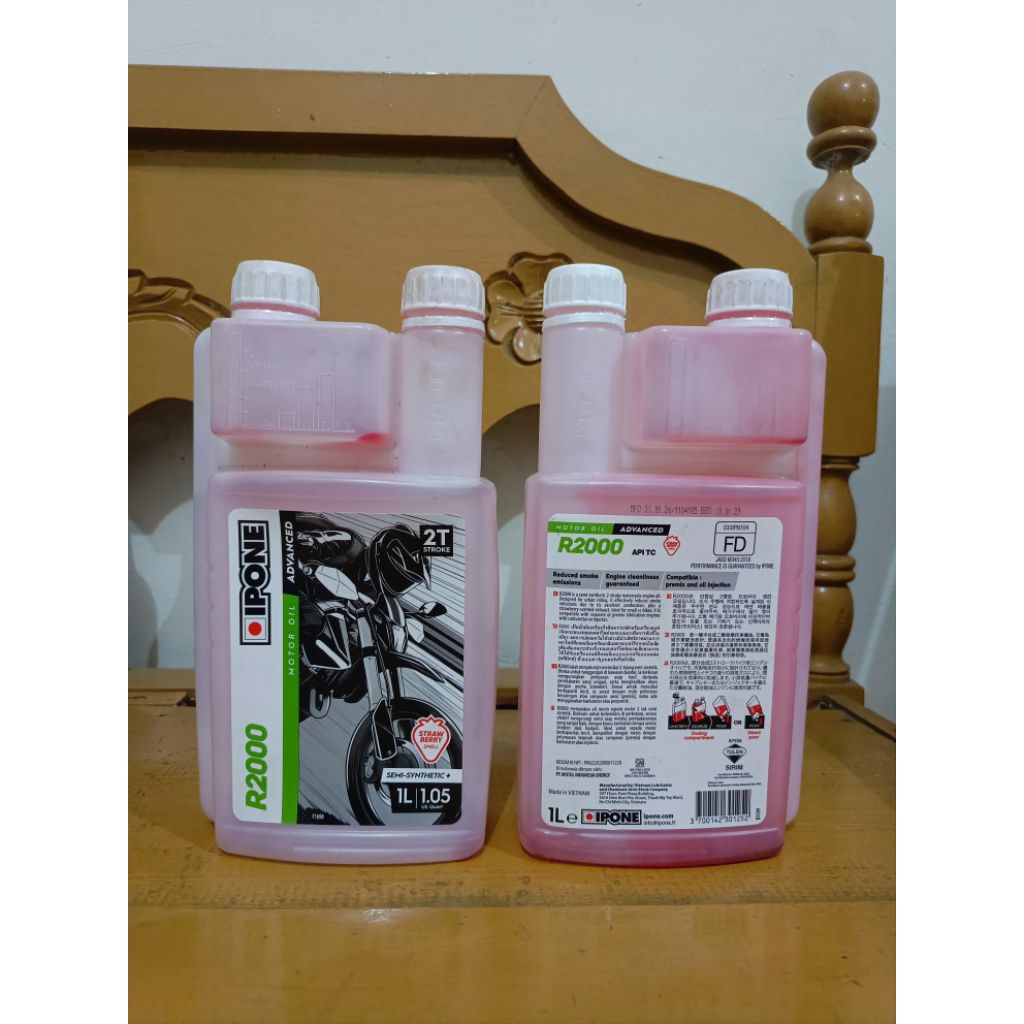 botol takar bekas oli samping Ipone 2tak