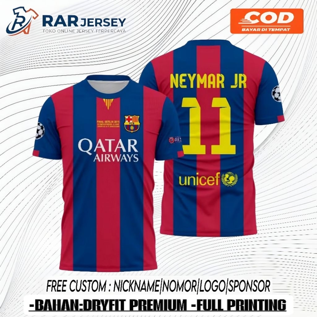 JERSEY BARCA NEYMAR JR MUSIM 2015