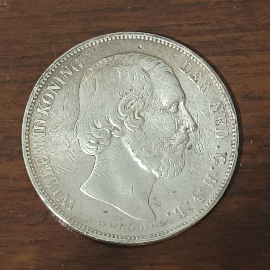 KOIN PERAK WILLEM III 2,5 GULDEN 1873 KOIN SESUAI FOTO