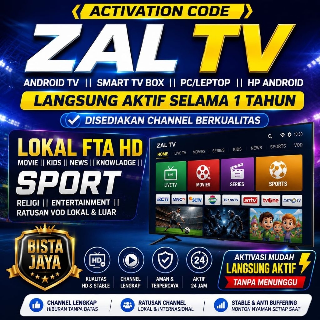PREMIUM ZALTV OFFICIAL BERGARANSI 1-3 BULAN
