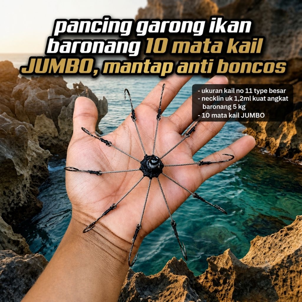 kail garong 10 mata kail JUMBO anti boncos