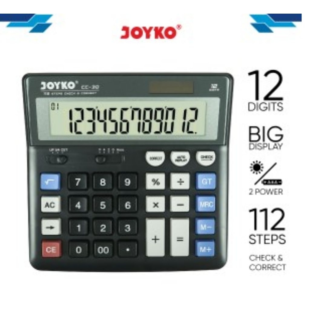Kalkulator Joyko CC-30 12 Digit Calculator 12 Digit Joyko CC-30