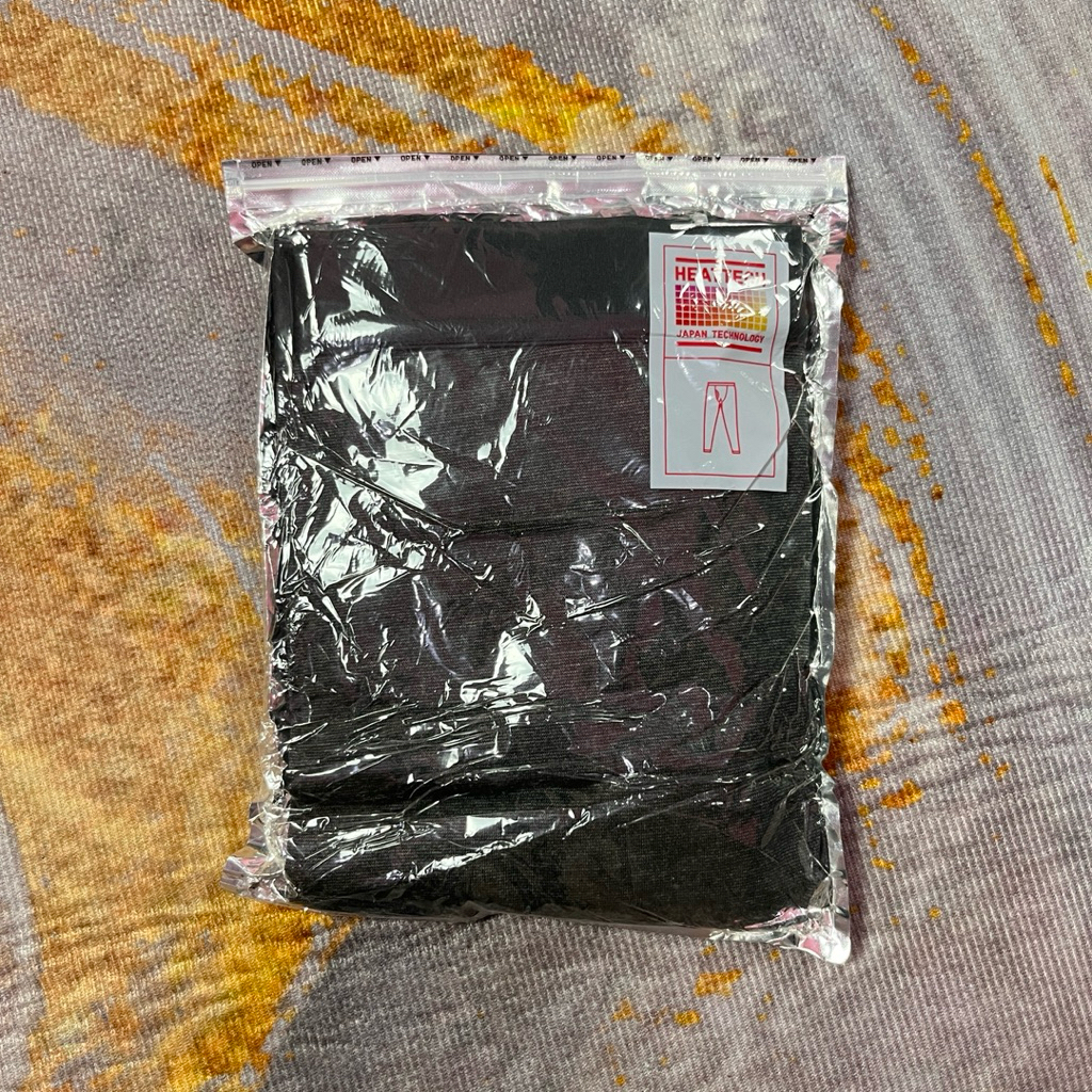 Uniqlo Heattech Tights Pria Ukuran M Warna Abu Tua