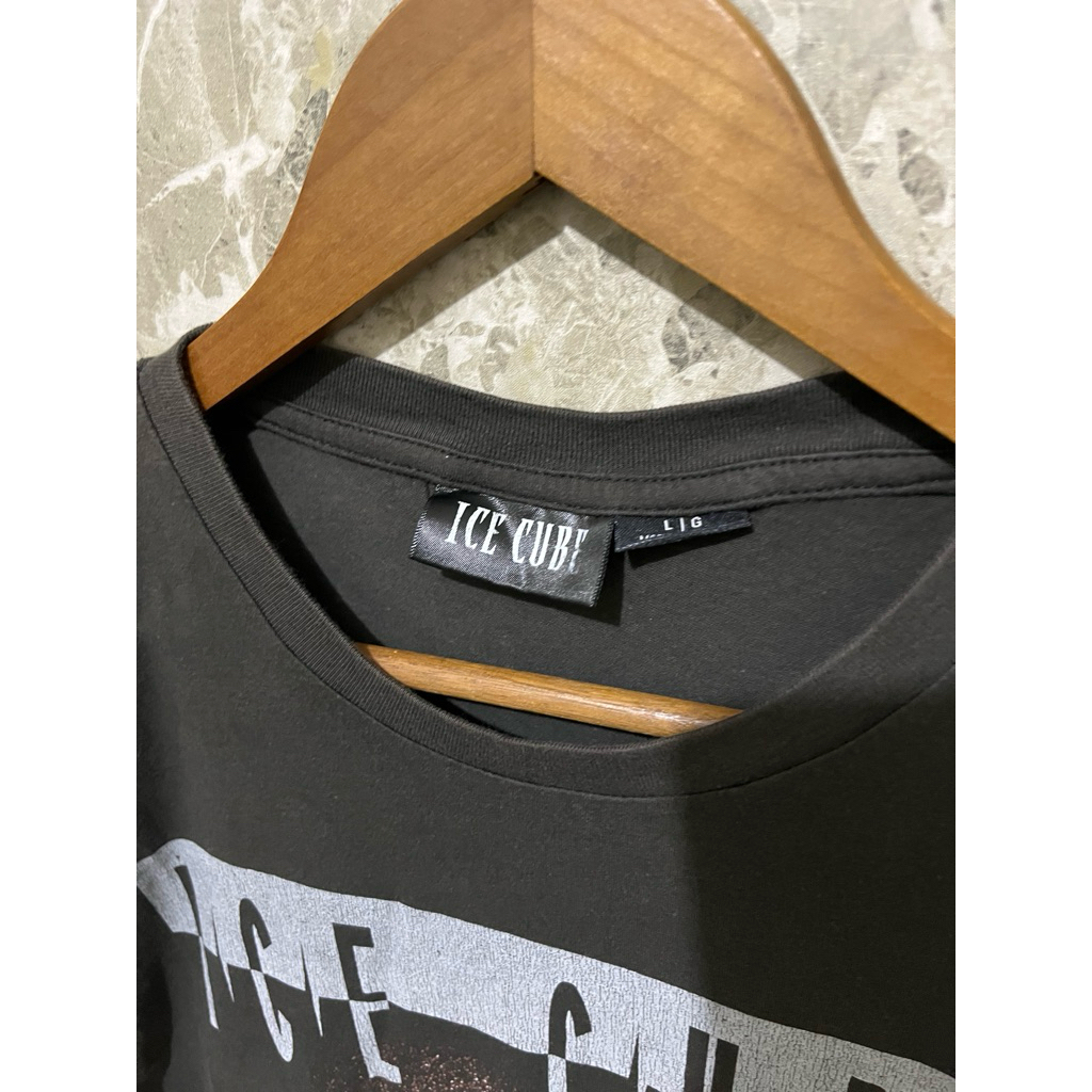 charcoal gray Ice Cube rap T-shirt