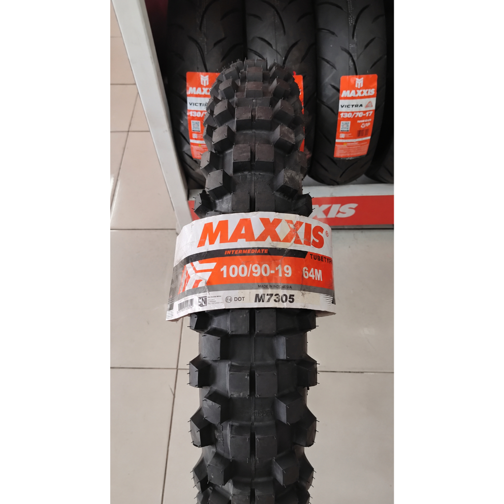 SNI Ban Motor Trail Tubetype MAXXIS M7305 { 100/90-19 } Dgn Velg Ring 19 motor CRF, KLX, D-Tracker