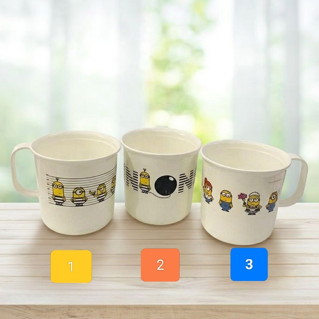 Gelas Tupperware Ori Minion 350 ml Tanpa Tutup