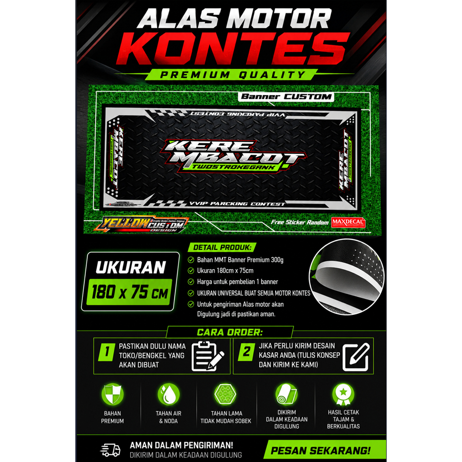 BANNER KARPET ALAS MOTOR KONTES CUSTOM