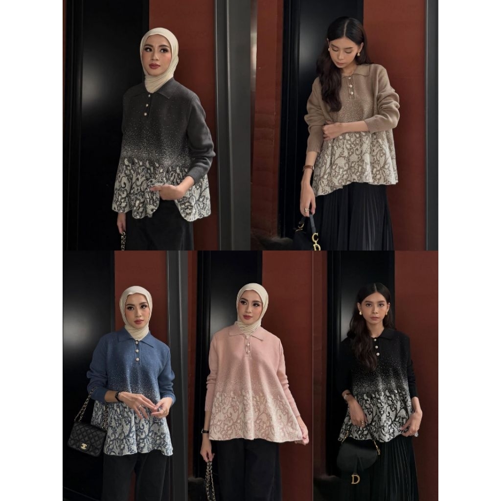 LENA POLO SWEATER ORI BY GONEGANI