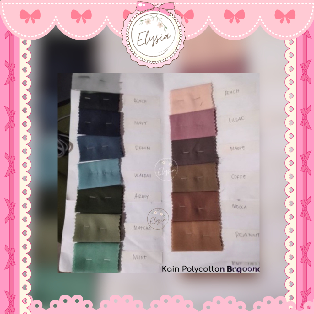 Kain pollycotton El Royale / Kain Polycotton / kain bella square / kain hijab segi empat