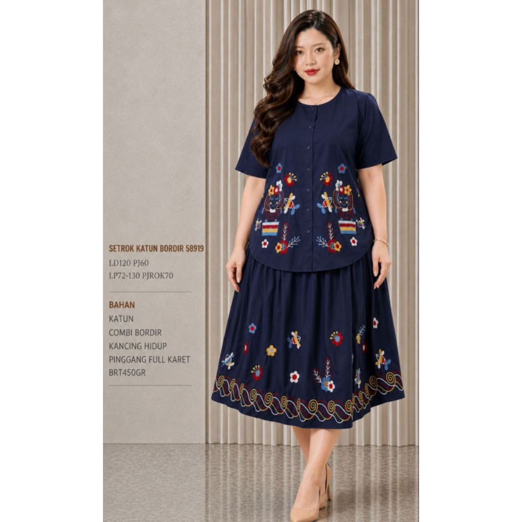 set rok katun bordir jumbo 58919