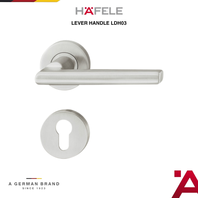 Hafele LDH03 SLIM Gagang Pintu Rumah Lever Handle Stainless Steel SUS 304 Satin Matt Fire Resistant 