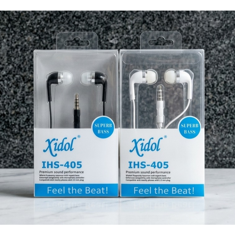 Earphone Xidol IHS-405 Superb Bass Original / Handsfree Headset Kabel Stereo Jack 3.5mm Universal Mi