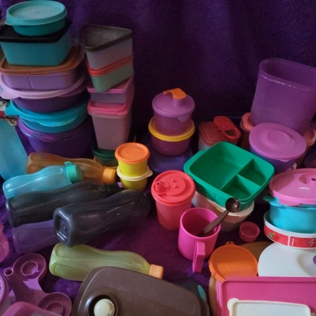Tupperware PL+Admin  komplit minusTupperware PL cwl, tutup dispenser air 8L, Byo berkatup, botol bap