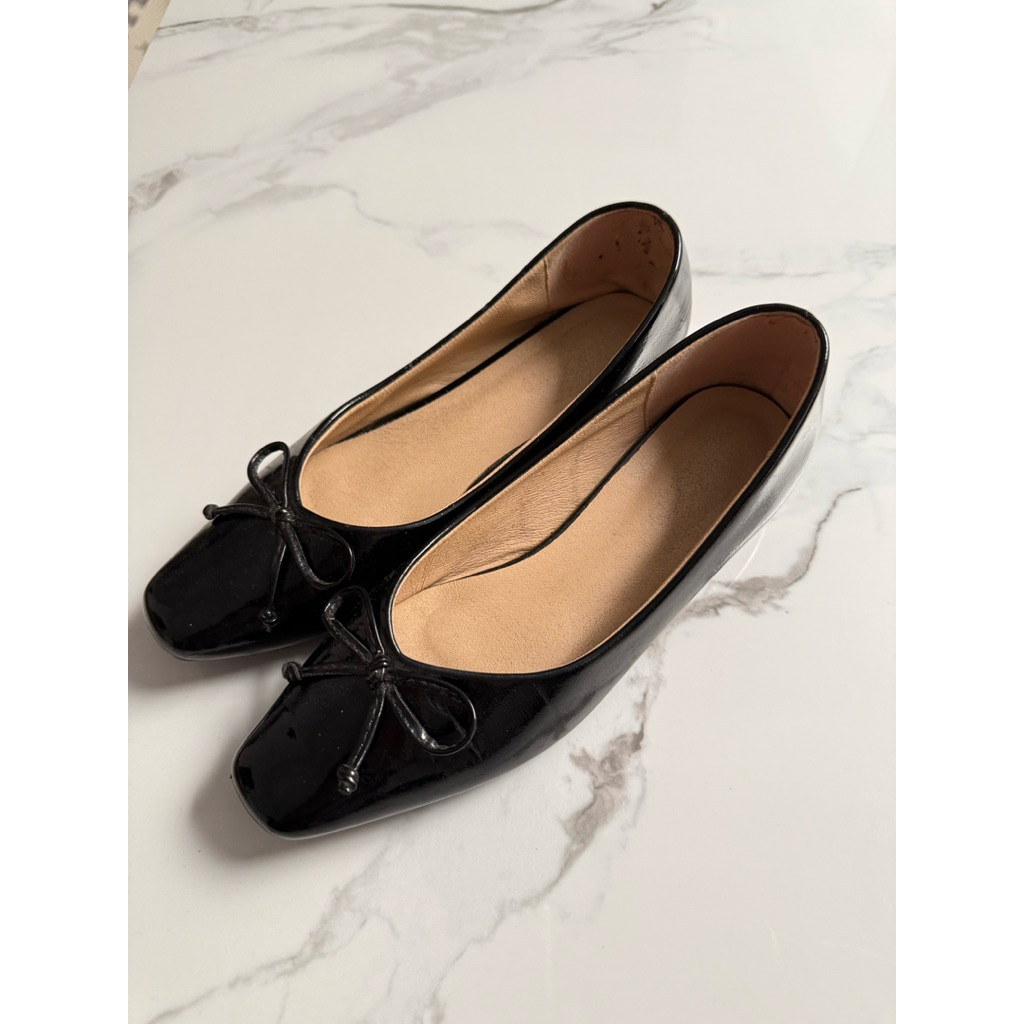 Preloved - Vizzano Black Bow Flat Shoes Sepatu Kerja