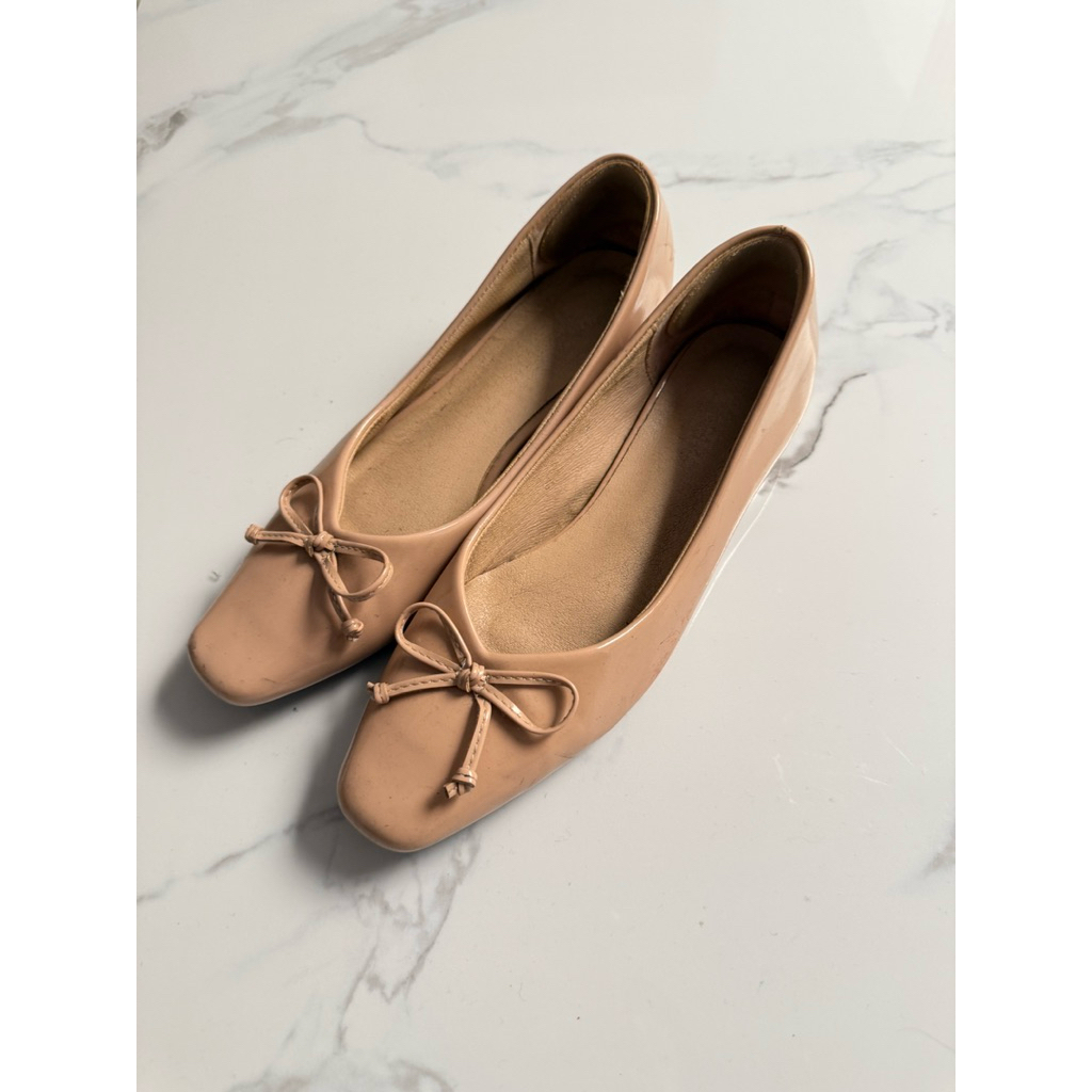 Preloved - Vizzano Nude Bow Flat Shoes Sepatu Kerja