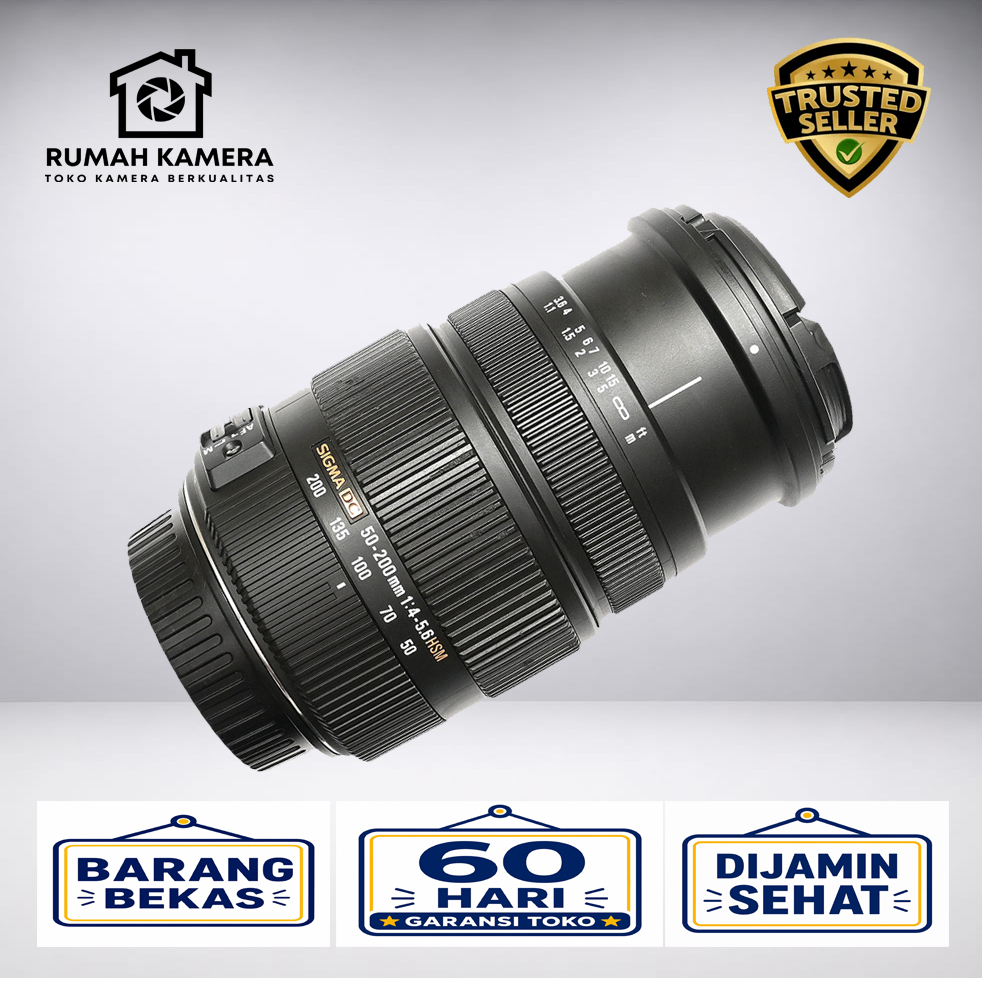 Lensa Sigma 50-200mm DC OS HSM For Kamera Canon DSLR