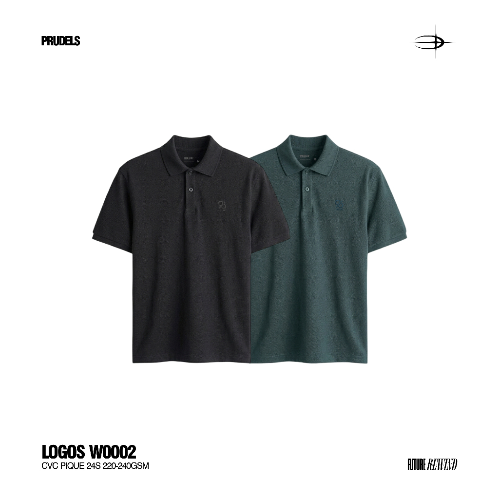 Prudels "Logos" Polo Shirt Wangki 100% CVC Pique 24s