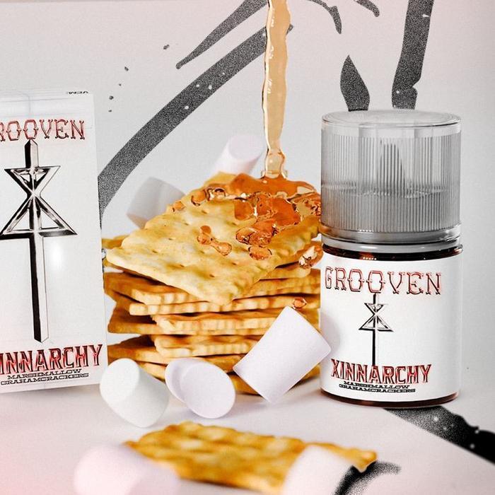 Liquid Vapor Vape - Grooven V3 Xinnarchy Marshmallow Graham Crackers 60ML by Xinn x VEM Juice