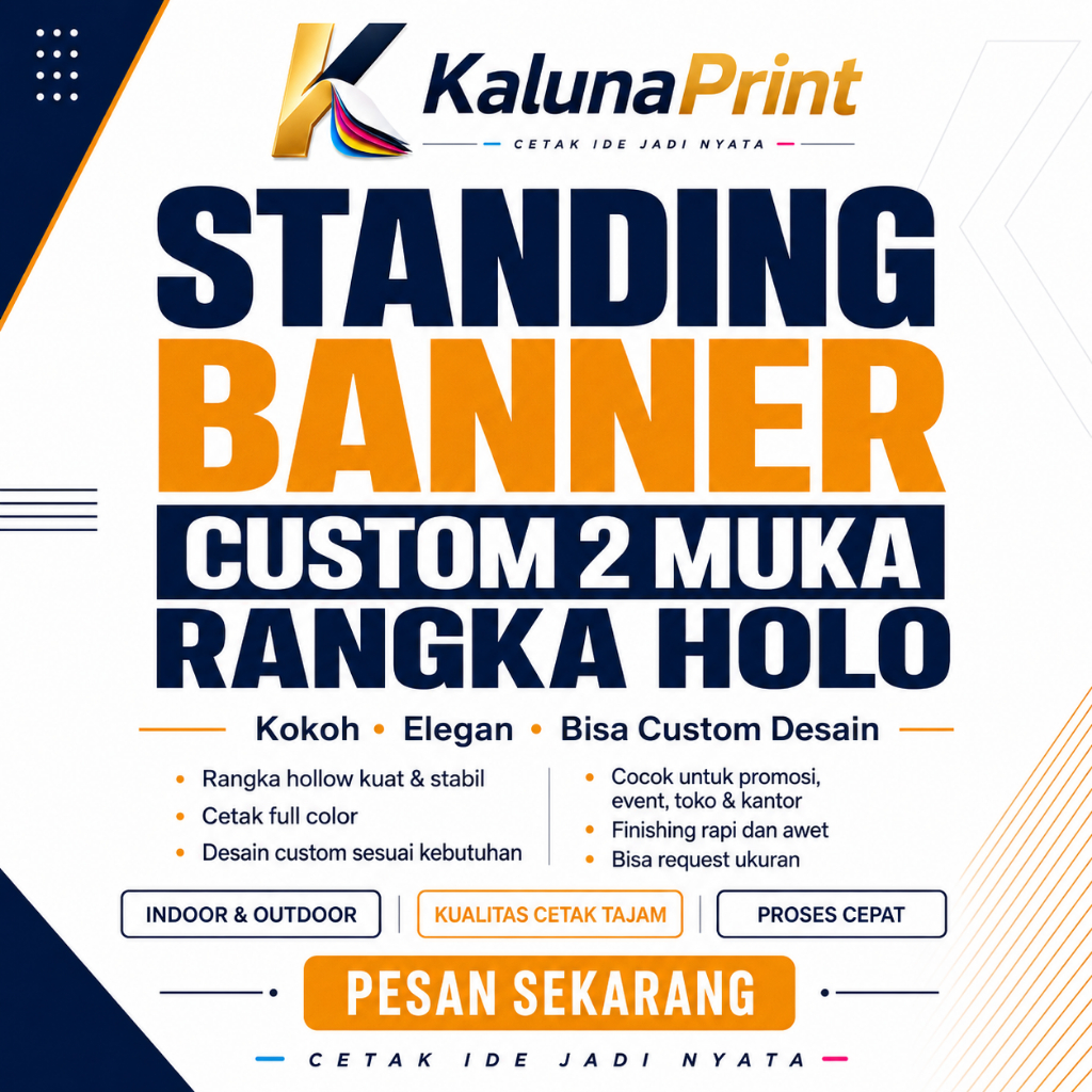 STANDING BANNER CUSTOM UKURAN