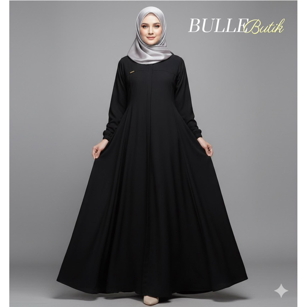 GAMIS MUSLIM WANITA PREMIUM,DRES ABAYA POLOS,KHUSUS WARNA HITAM DAN PUTIH