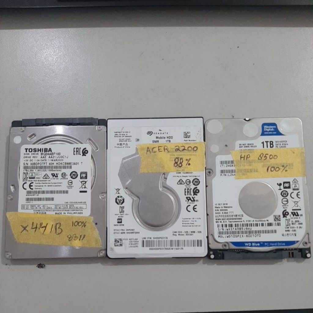 HDD 1 TB SECOND SIAP PAKAI