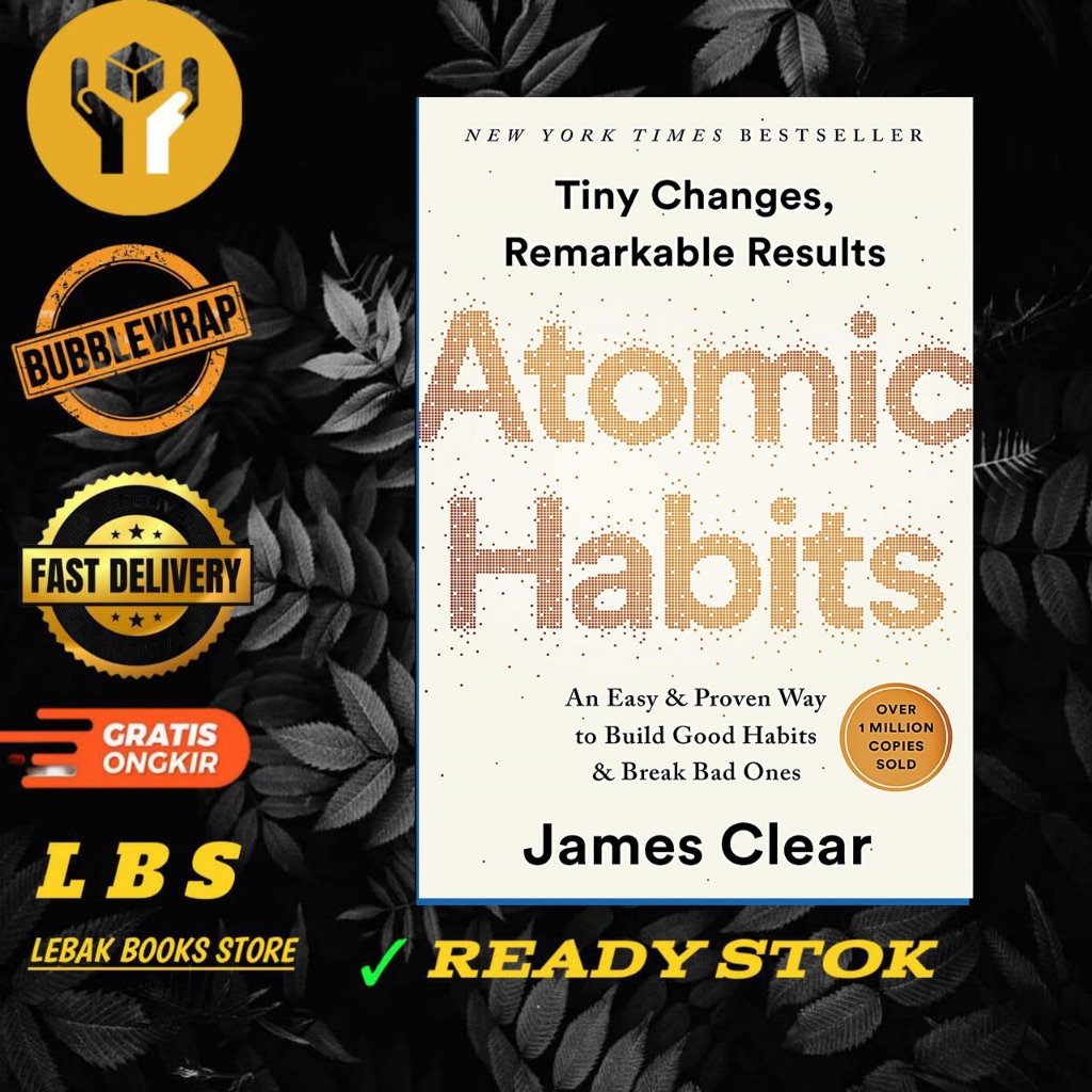 Buku Atomic Habits by James Clear (English/Indonesia)