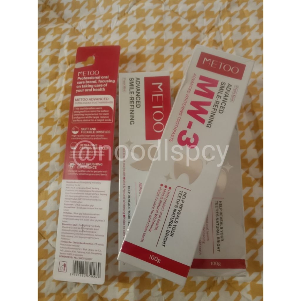 pasta gigi metoo mw-3 100gr