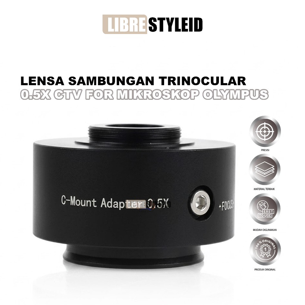 Lensa Sambungan Trinocular 0.5X CTV Buat Mikroskop Olympus