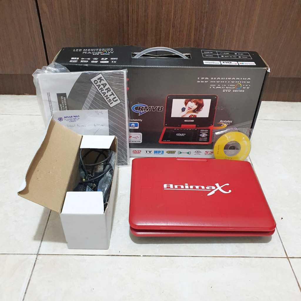 DVD Player Portable Animax AN-966 - Bekas Second