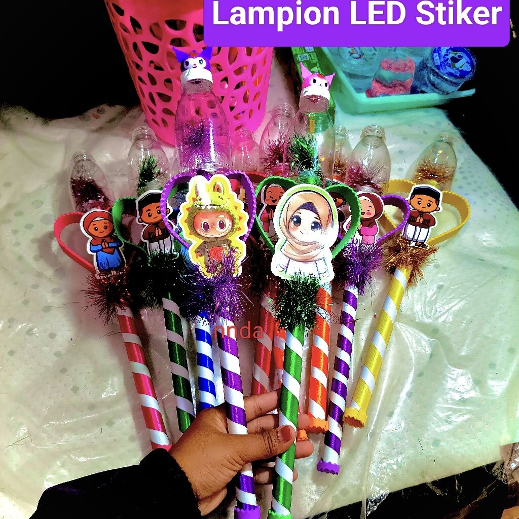 Lampion LED Stiker/Takbiran/Lampion/Lampu