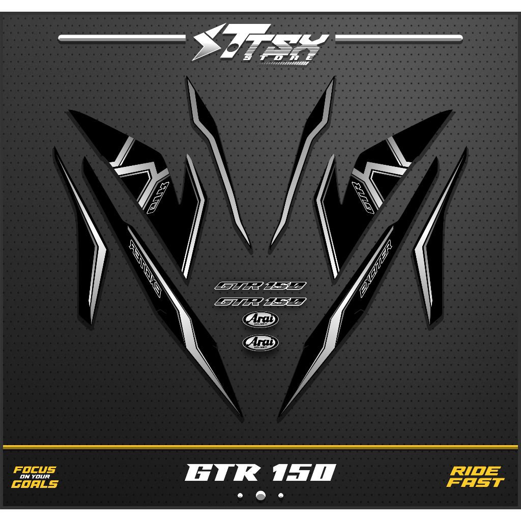 STRIPING SUPRA GTR150/STIKER VARIASI HONDA GTR150