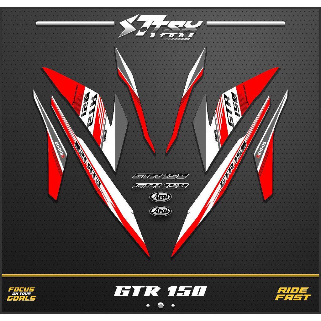 STRIPING SUPRA GTR150/STIKER HONDA GTR150 VARIASI