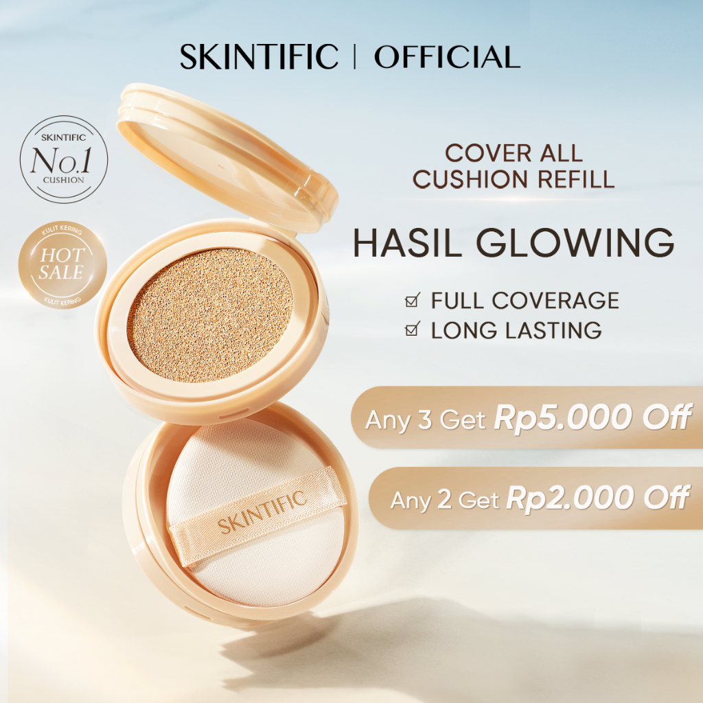SKINTIFIC - Refill -Cover All Perfect Cushion 11ml | Skin Tint Foundation Make Up BB Cream Kosmetik 