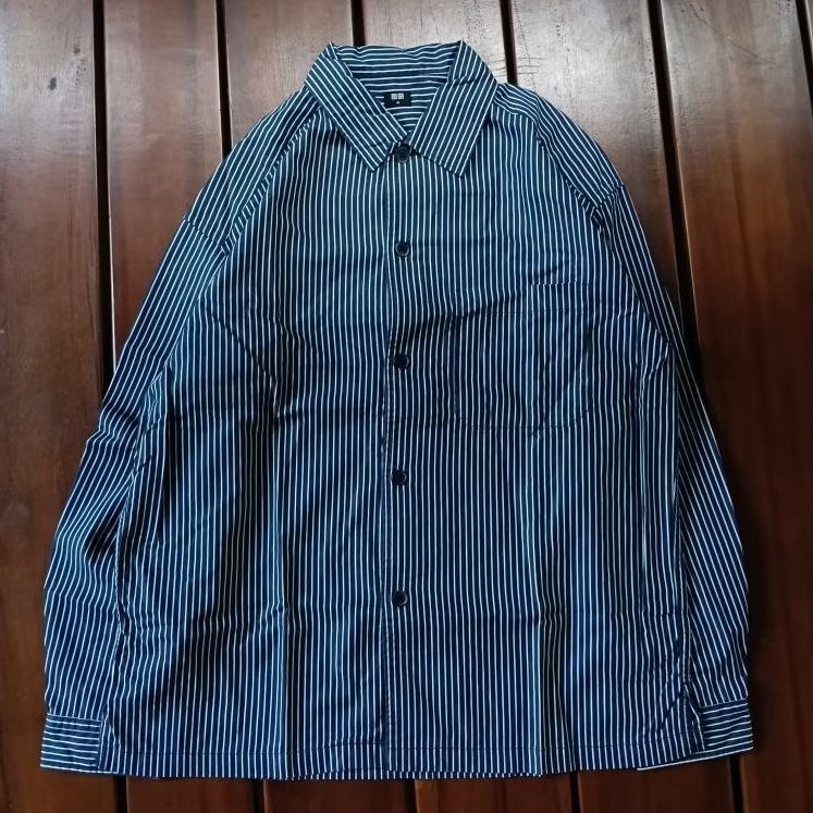 Kemeja UNIQLO Stripe second