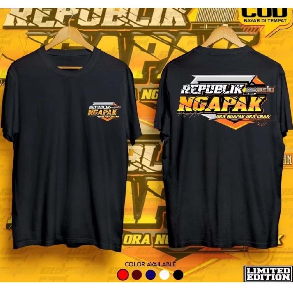 Kaos Distro Republik Ngapak T-shirt/unisex