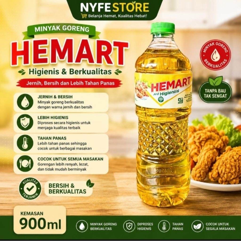 Hemart Minyak Goreng 900ml
