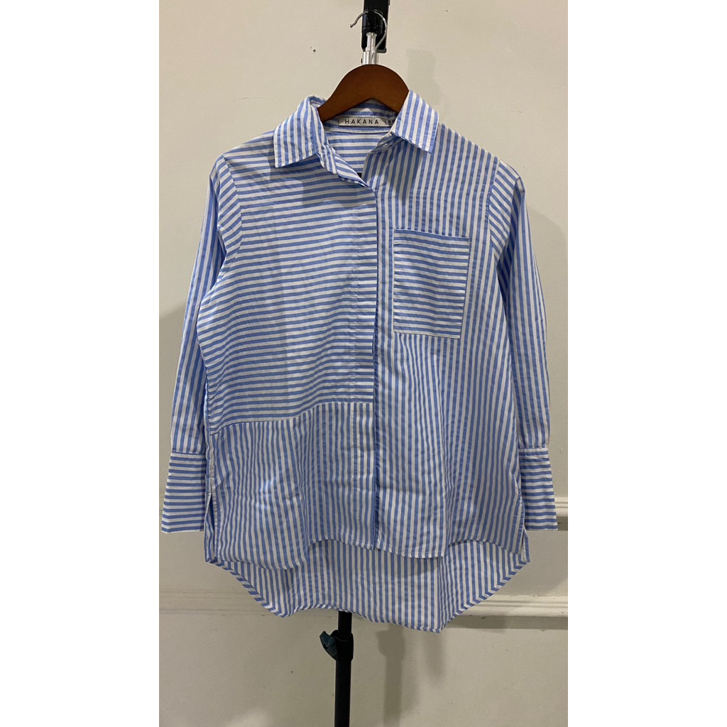Hakana shirt stripe blue