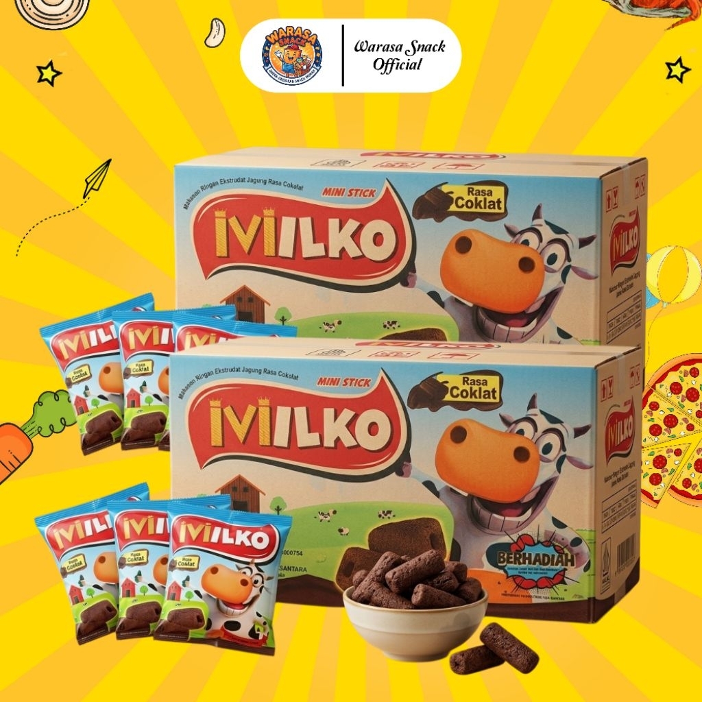 Milko - Snack Mini Stik Rasa Cokelat Berhadiah Jika Beruntung