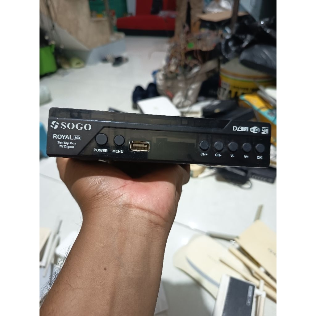 Dvbt2 sogo ( rusak mati ) Reciever Tv stb setbox uhf digital