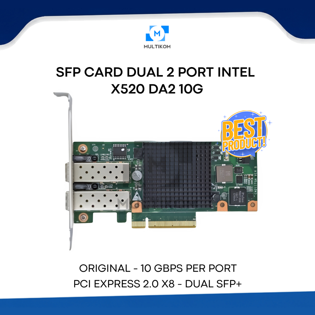 SFP Card Dual 2 Port INTEL X520 DA2 10G