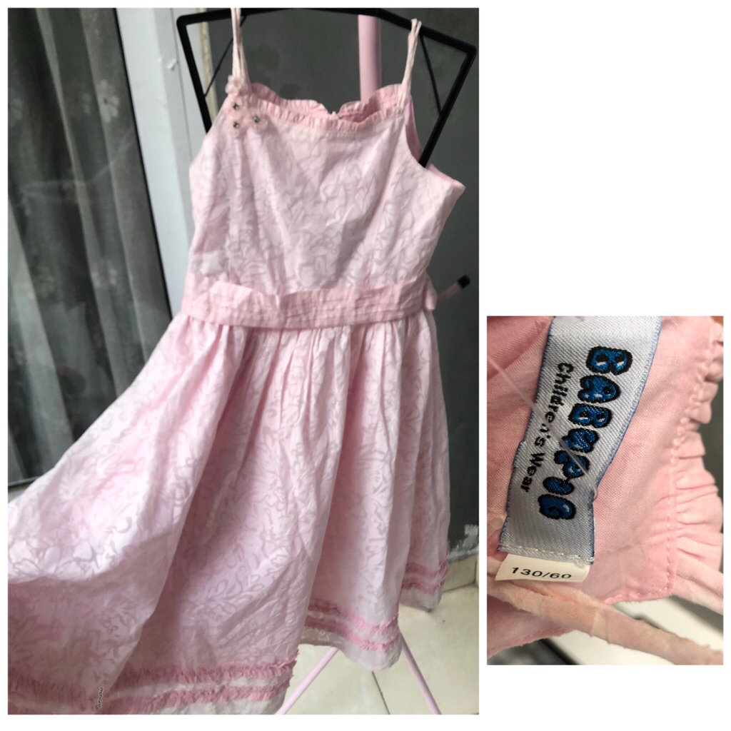 New tag dress anak pink