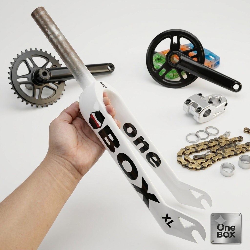 Garpu fork BOX ZOOM custom bmx 20 oversize Hi - teen steel ringan tebal