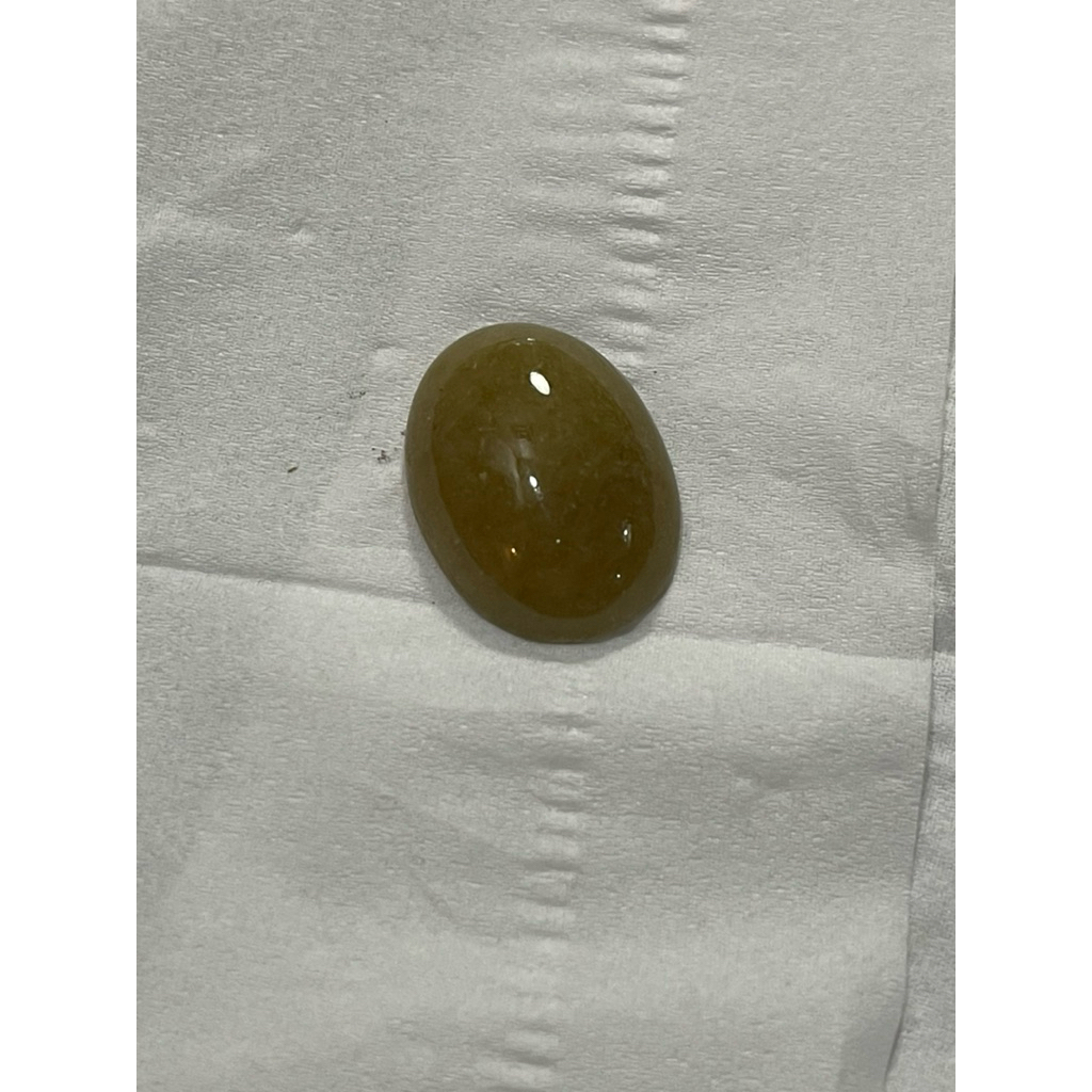 Batu Cincin Loosestone  Giok Kuning Burma jumbo tipe A
