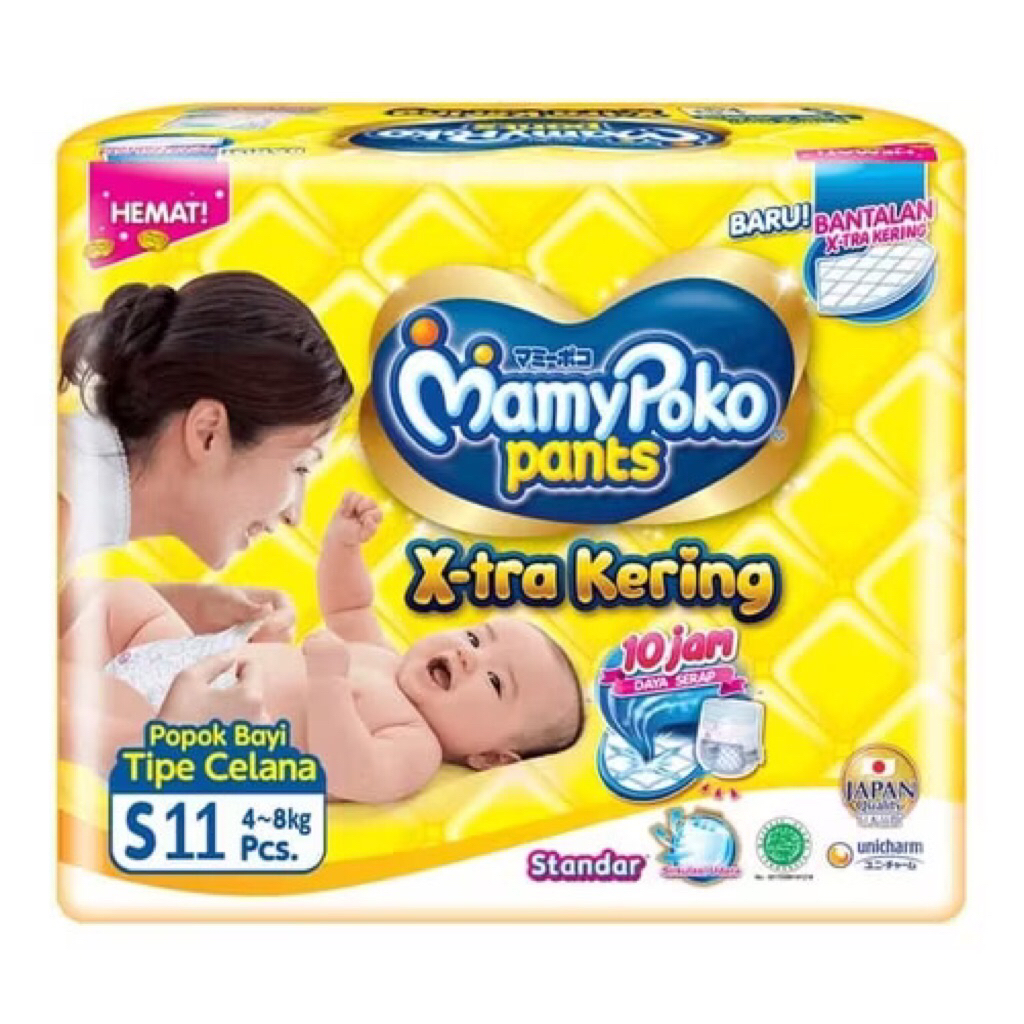 Mamypoko Pants Popok Bayi NBS 11 S11L8 mamypoko kuning mamypoko xtra kering MAMYPOKO KUNING XTRA KER