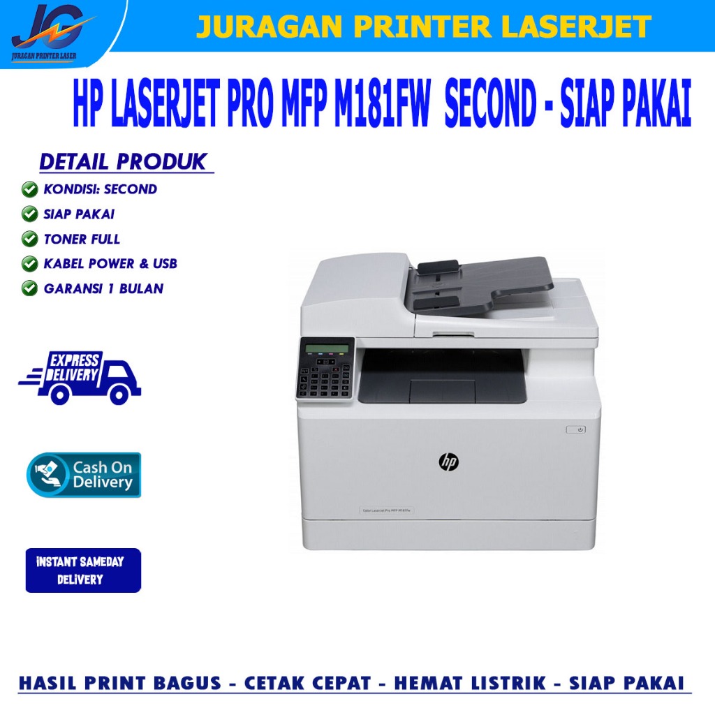 PRINTER HP COLOR LASERJET PRO MFP M181FW
