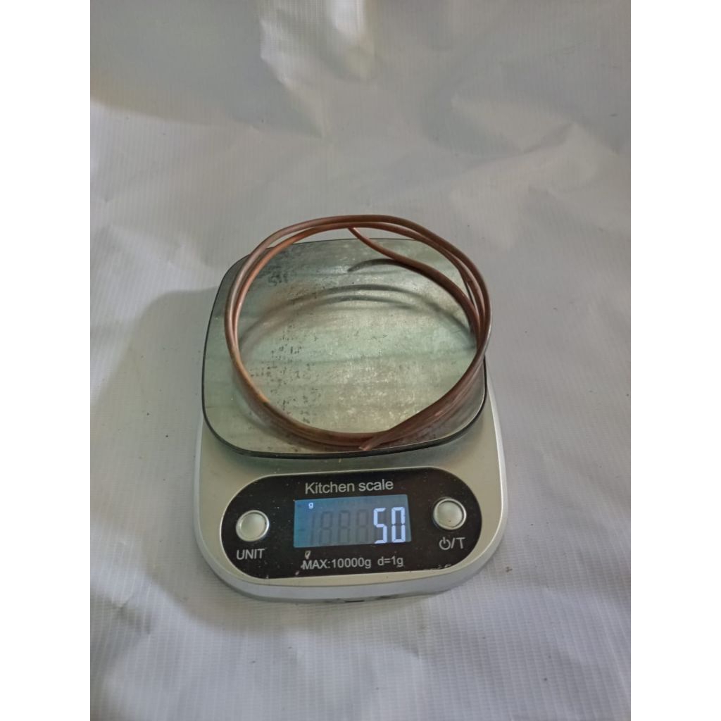 pipa tembaga bekas kondensor kulkas.ukuran 3/16 - 4mm