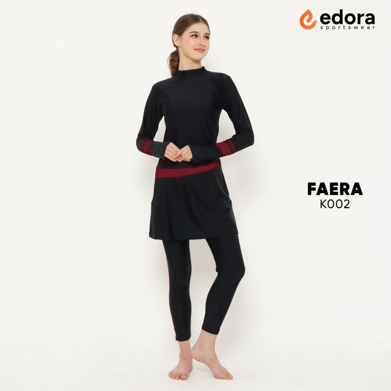 Edora Sportswear Faera Baju Renang Wanita - Baju Diving Wanita - Setelan Renang Wanita